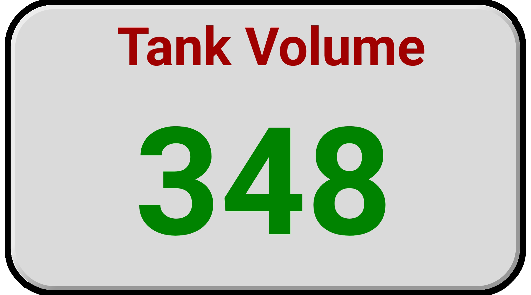 Tank volume display